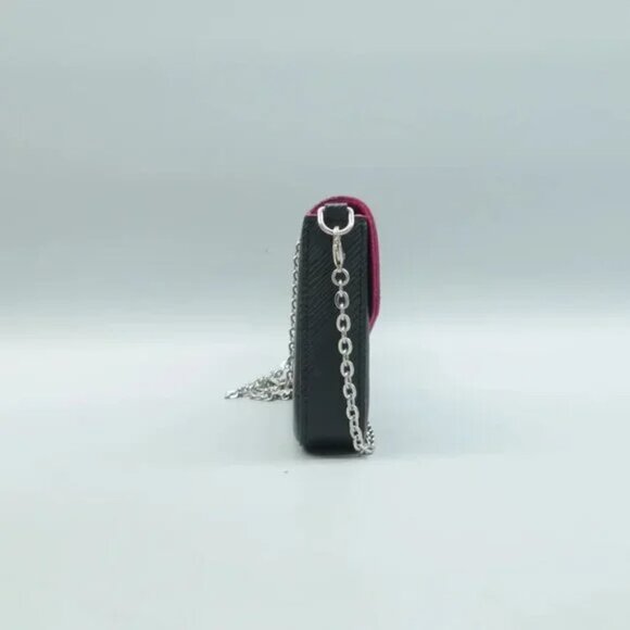 Authentic Louis Vuitton Felicie Black W/P EPI Leather Shoulder Bag 970-091824 - Picture 4 of 12